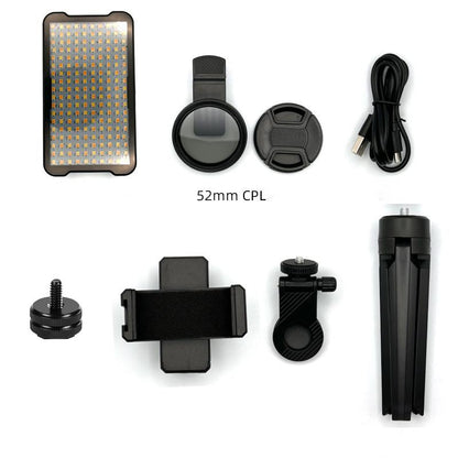 Selfie Light and Circular Polarizer Filter