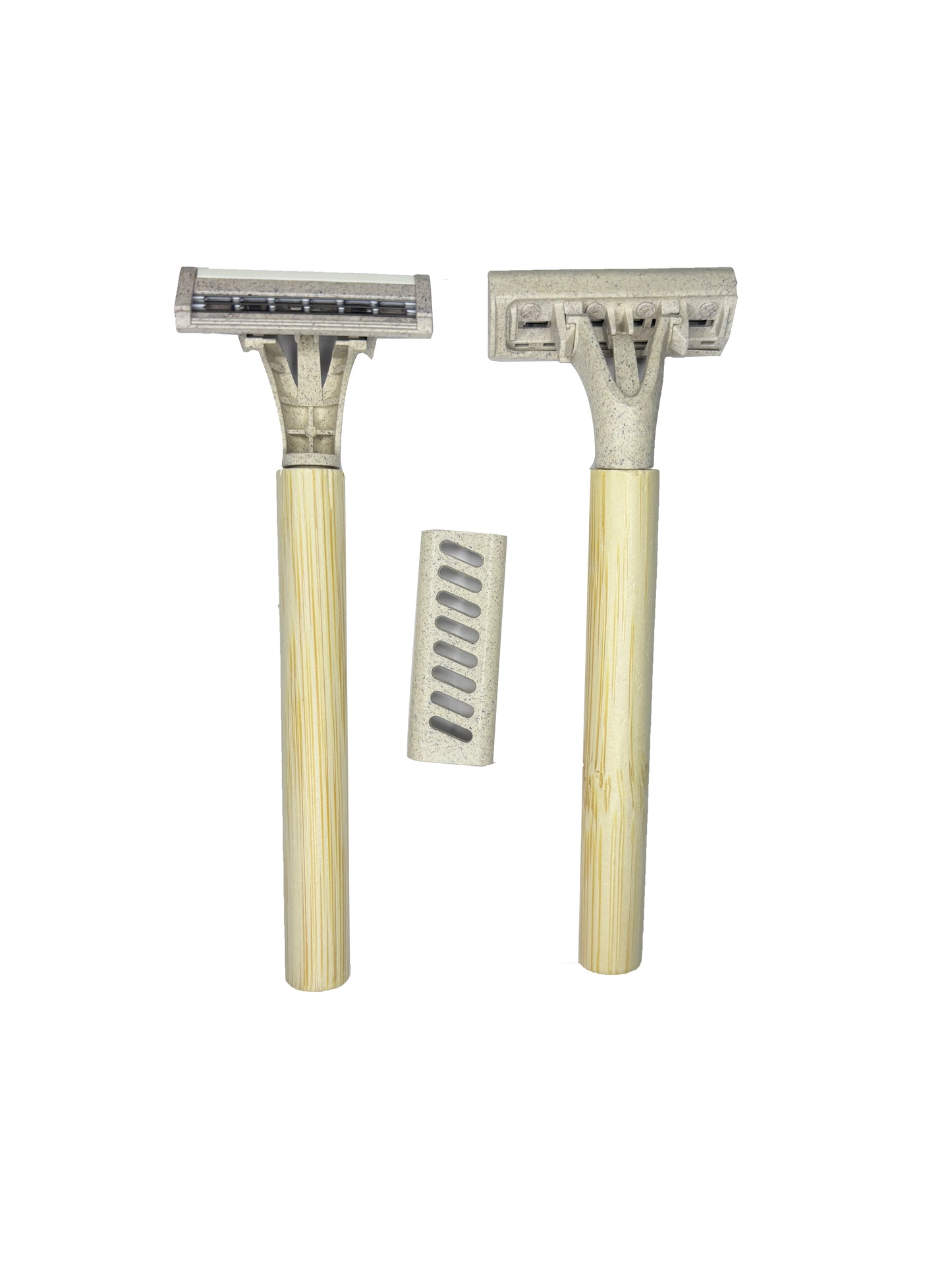 Eco-friendly Triple Blades Bamboo Disposable e Razors (Pivoting head)