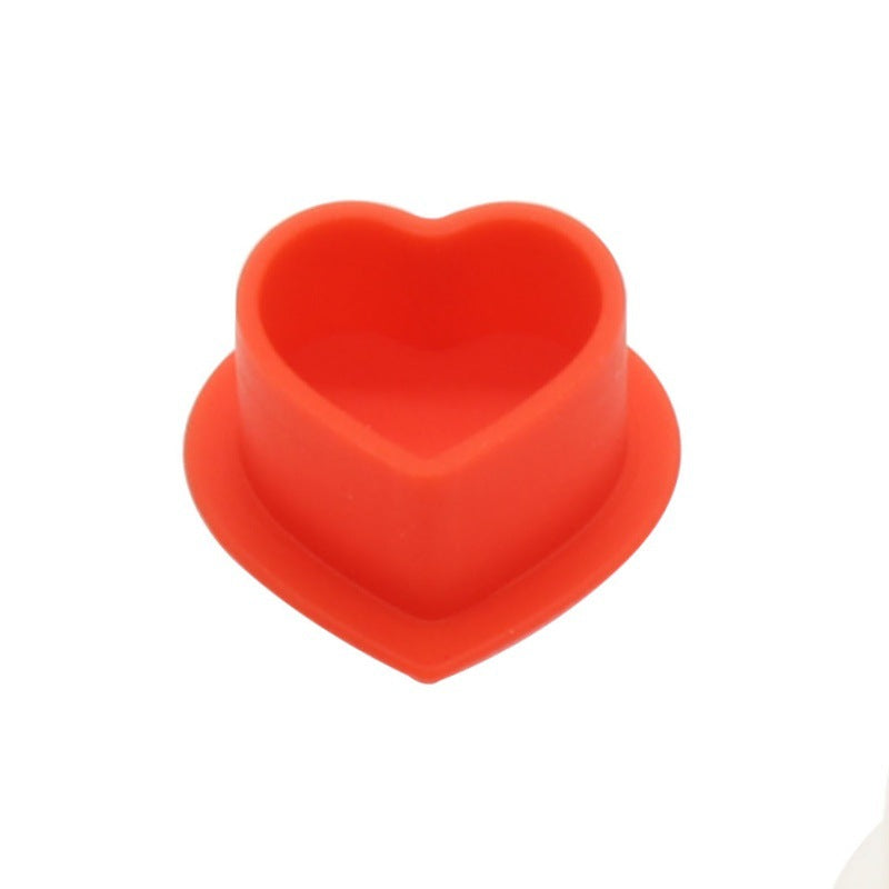 Thickened Silicone Ink Caps Heart-Shaped